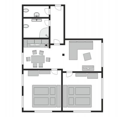 Grundriss von Wohnung 3