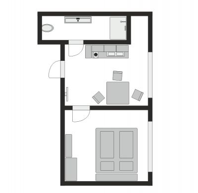 Floor plan of Apartment 1